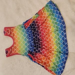 Rainbow Mermaid dress. Super cute and colorful. It has pockets!